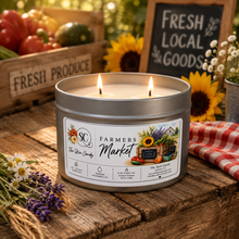 Load image into Gallery viewer, 6 oz Double Wick Farmhouse Tin | Soy Coconut Blend Wax