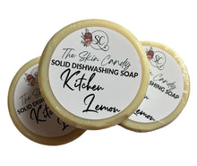 Load image into Gallery viewer, Solid Dish Soap Kitchen Lemon
